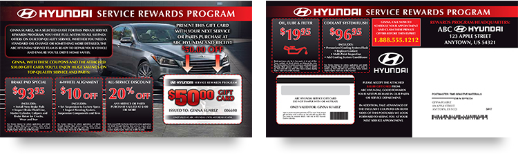 Service Chex Sales Mailer sample